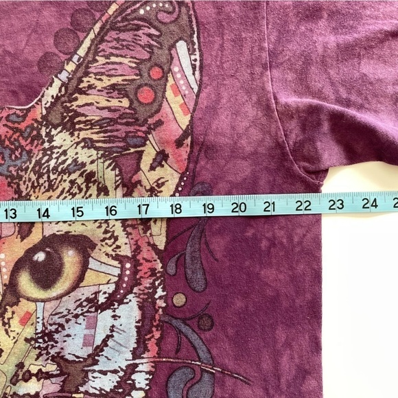 The Mountain Shirt Purple Tie Dye Cat Tee Nature Graphic Shirt 2013 Unisex Large - Picture 8 of 9
